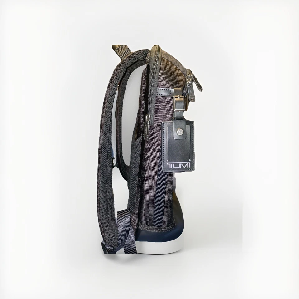 "Mochila para computadora portátil Tumi Fremont RADAR 16.0"" balística de nailon y cuero TODA NEGRA NUEVA CON ETIQUETAS Foto 4 de 4