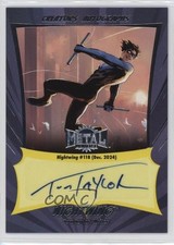 2025 Skybox Metal Universe Batman Creator Auto Tom Taylor Nightwing #118 #CA-TT