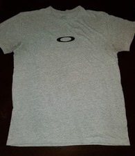Mens Large Oakley Gray T Shirt With O Logo