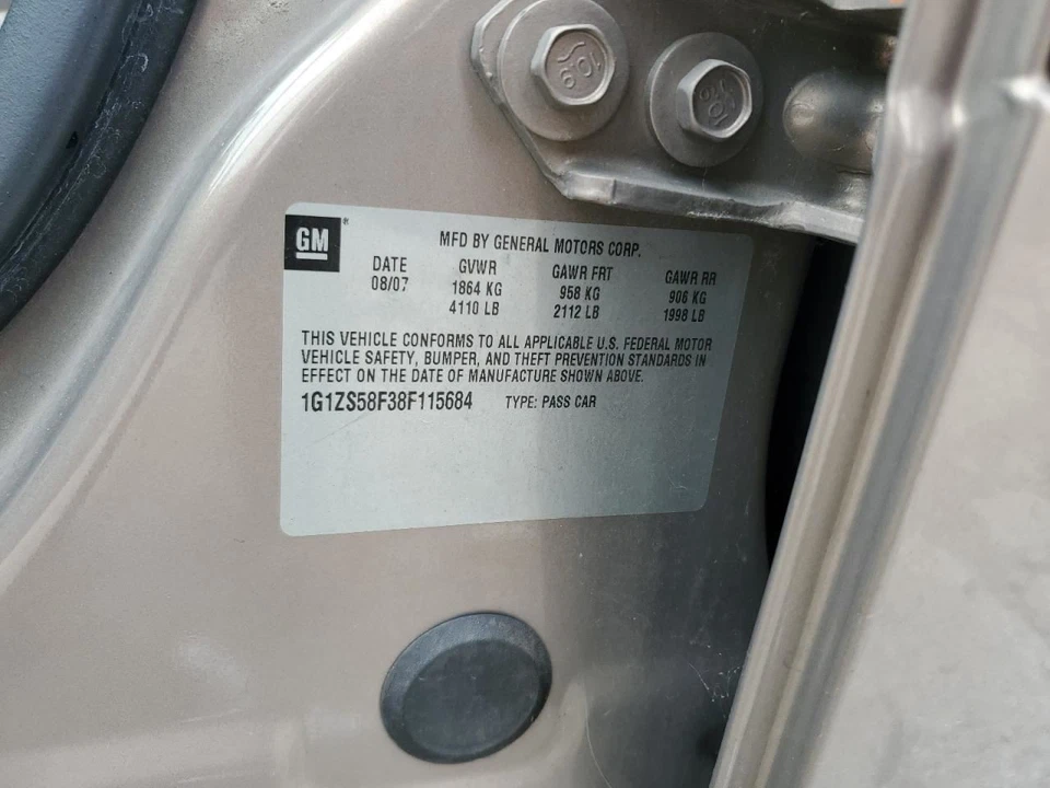 2008 Chevrolet Malibu Air Filter Housing Used 2.2L FWD 108K Miles OEM - Image 2 of 4