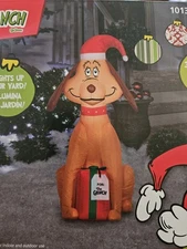 3.5' Max & Gift 🎁 Airblown LED🔌 Christmas Inflatable w/tethers & stakes #NIB 