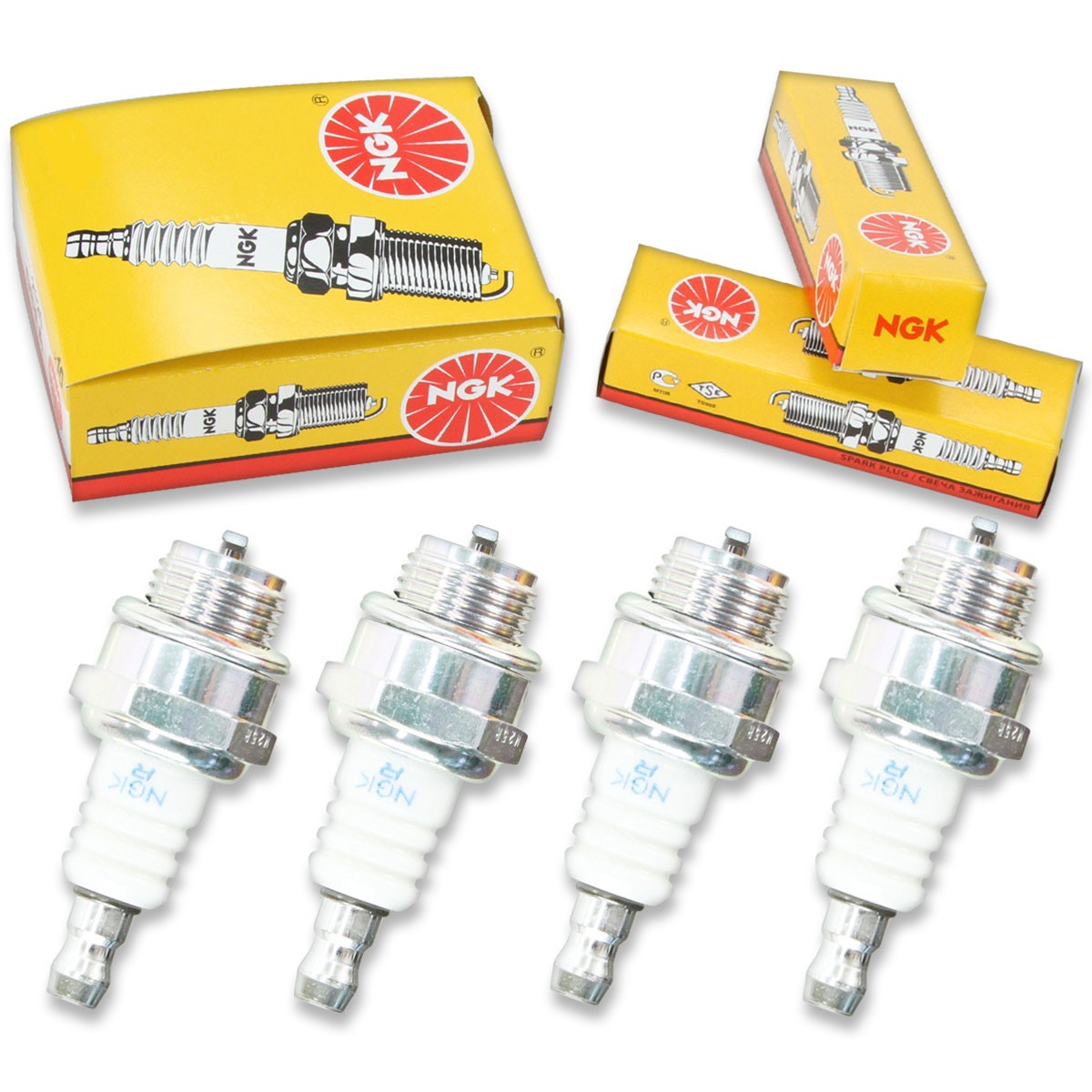 4 pc NGK 7421 BMR6A Standard Spark Plugs for XST255DP XST254DP W20MR-U ic