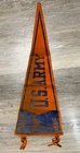 VTG Military 1940s U.S. Army Alaska Air Base Souvenir Felt Pennant 26” WW2 Era