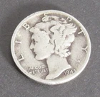1945  Mercury Dime   (90% Silver!) Cat #001