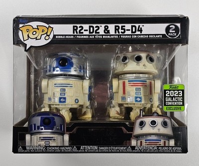 Funko Pop! Star Wars R2-D2 & R5-D4 Set 2023 Galactic Convention - NIB