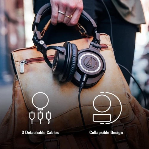 Audio-Technica ATH-M50x Studio Headphones - 45mm, 38Ω, Foldable - Picture 6 of 6