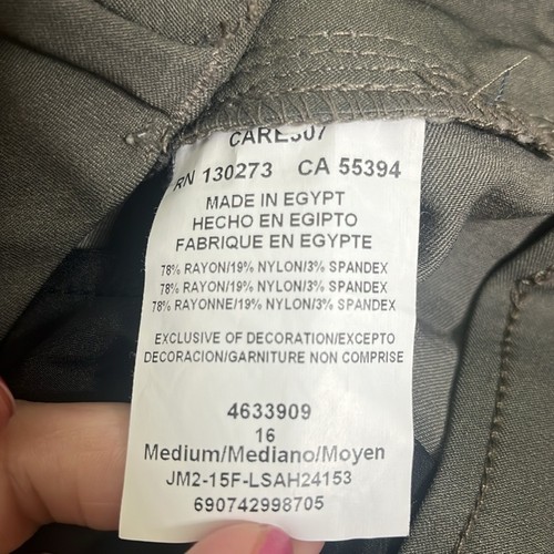 Lee Grey Straight Leg Curvy Fit Pant size 16 - Picture 3 of 4