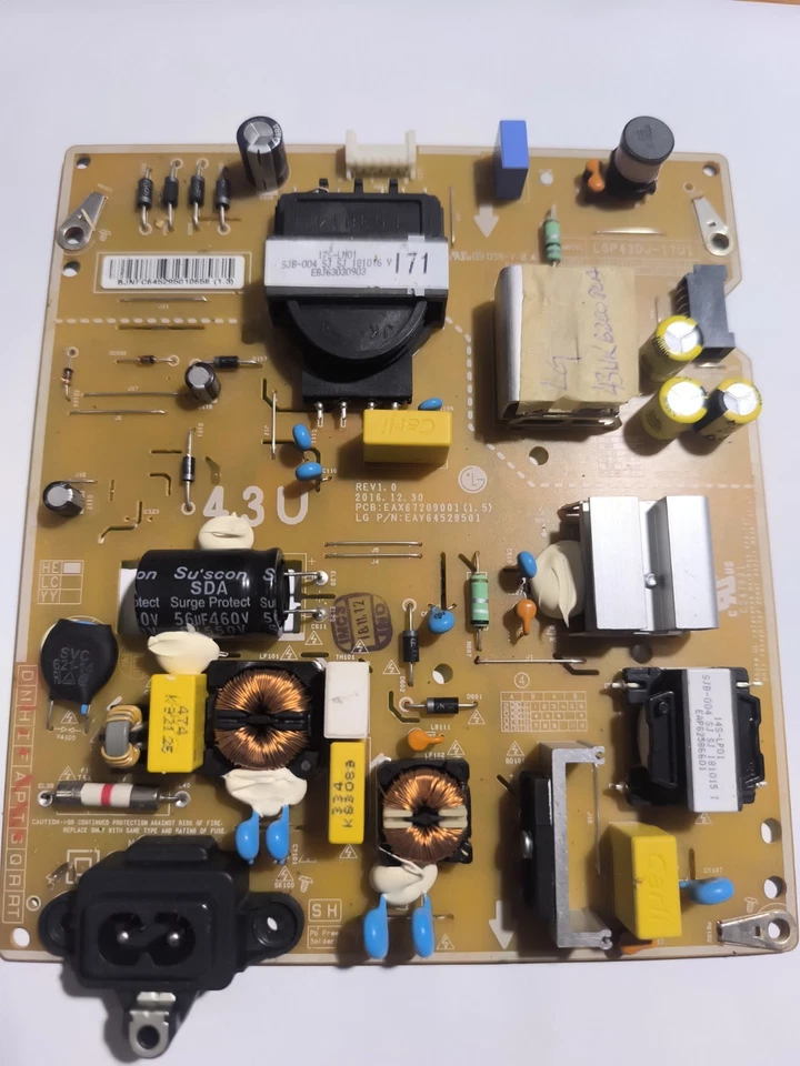 Carte alimentation tv lg LGP43DJ-17U1 EAX67209001 (1. 5) eay64529501 - Photo 1/1