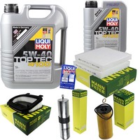 Inspektionspaket 6L Liqui Moly Top Tec 4100 5W-40 FüR BMW X3 F25 Xdrive20D