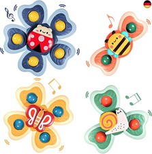 Saugnapf-Kreisel-Spielzeug für Kleinkinder, sicheres interessantes 