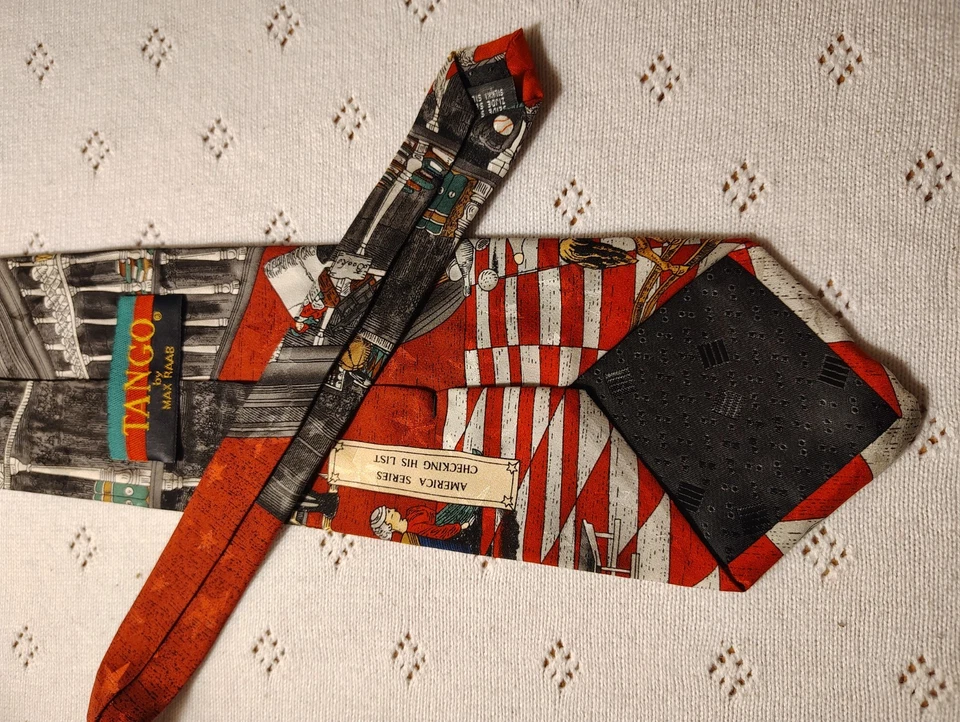 Corbata Navidad Santa Seda Hombres TANGO MAX RAAB 4W 60L América Informal Fiesta Foto 4 de 4