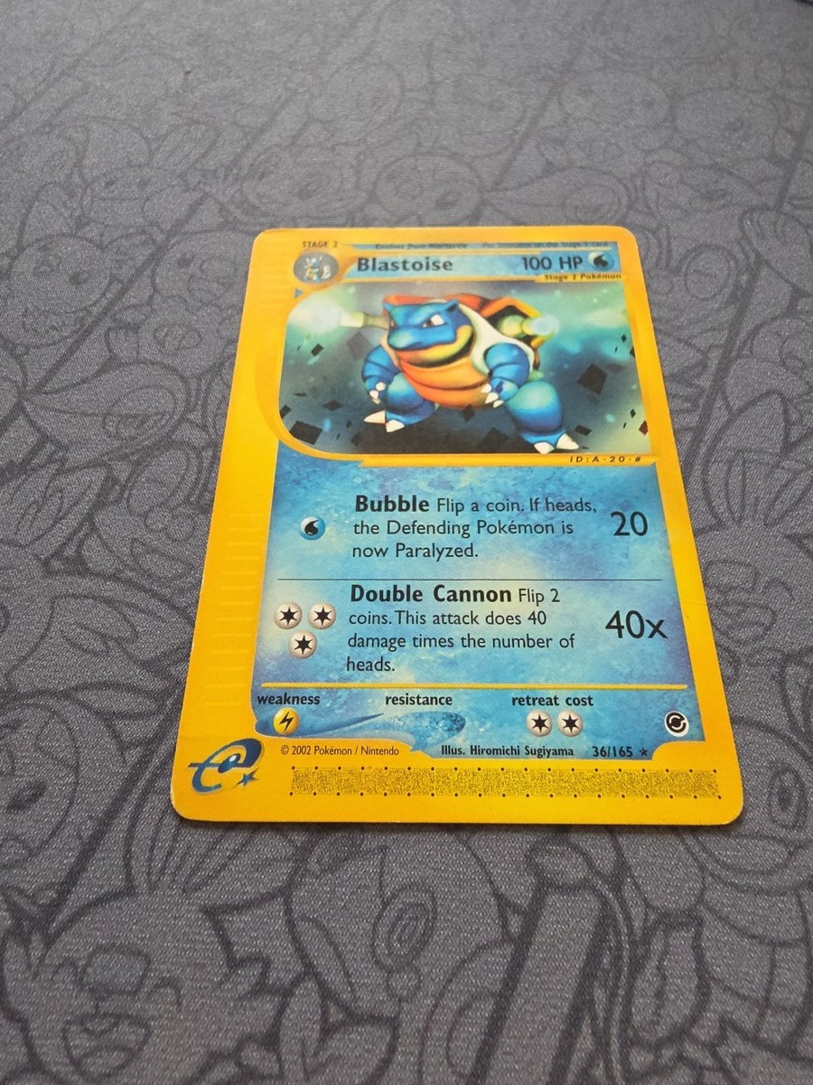 Pokemon: Blastoise #36/165 E-Card Series Expedition 2002 Non-holo