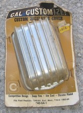 Vintage 1960s Cal Custom Finned Chrome Regulator Cover 40-64 Ford Day 2 60s 70s Vintage 1960s Cal Custom Finned Chrome Regulator Cover 40-64 Ford Day 2 60s 70s