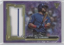 2020 Topps Triple Threads Single Jumbo Relics Amethyst 7/27 Kyle Schwarber 11p9