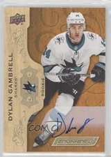 2018-19 Upper Deck Engrained Rookies Dylan Gambrell #64 Rookie Auto RC 01ks