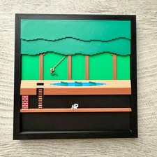 Retro Pitfall - Atari - 3D Framed Wall Art, G...