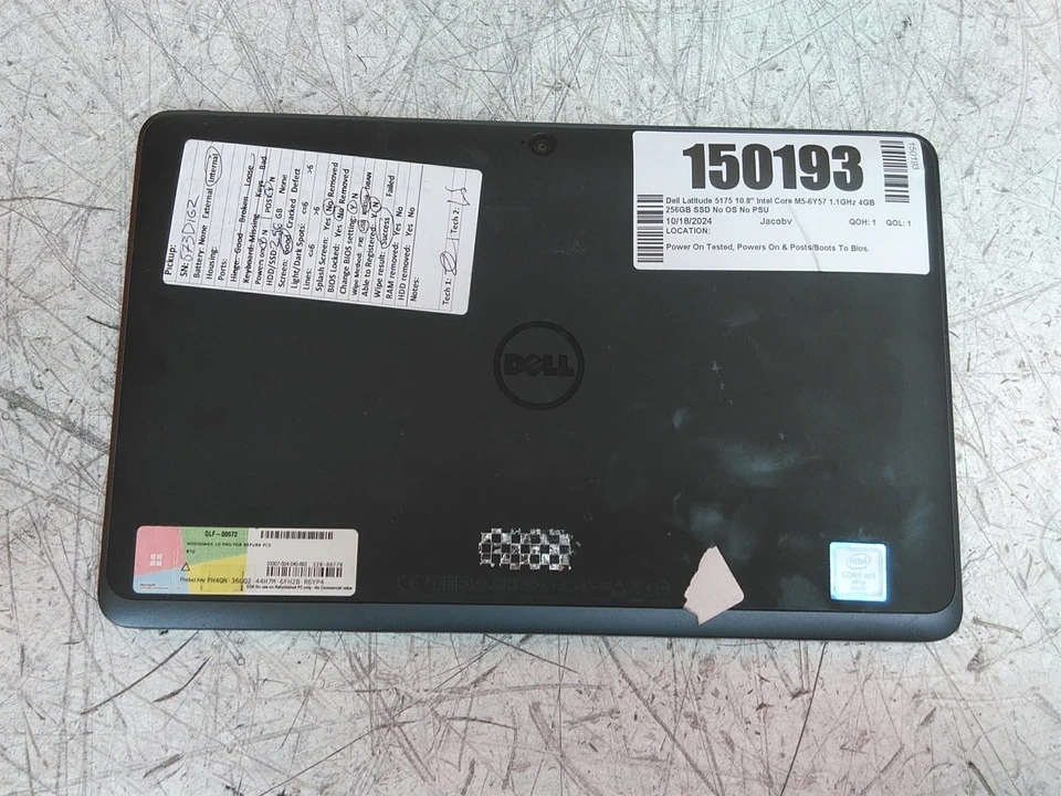 Dell Latitude 5175 10.8" Intel Core M5-6Y57 1.1GHz 4GB 256GB SSD No OS No PSU  - Image 3 of 4