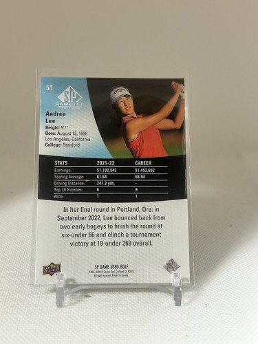 2024 SP Game Used Rookies Andrea Lee #51 - Picture 2 of 2