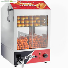 42L Hot Dog Steamer, 2-Tier Hot Dog Hut Steamer, Electric Bun Warmer with 86  18