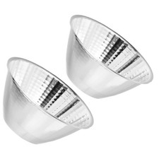 2 Pcs Aluminum Reflector Replacement For Flashlight Spotlight Lighting Accessory