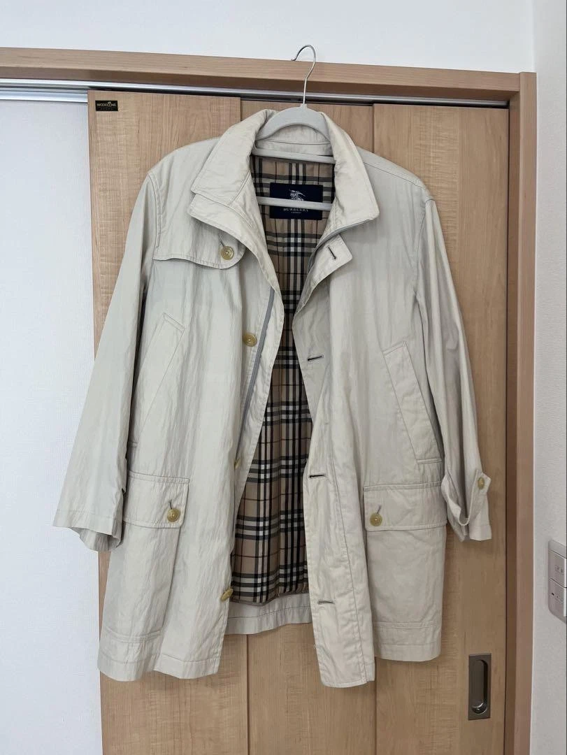 BURBERRY LONDON Trench Cappotto Uomo Leggero Beige #EG AZA