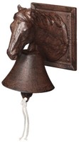TüRglocke Pferd Nostalgie Glocke Gusseisen Antik-Braun