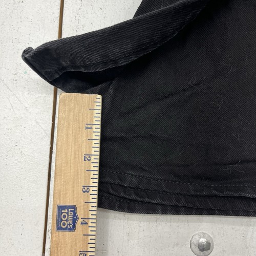 Old Navy Black Denim Wrap Skort Elastic Waist Girls Size XL (14-16) - Picture 9 of 11