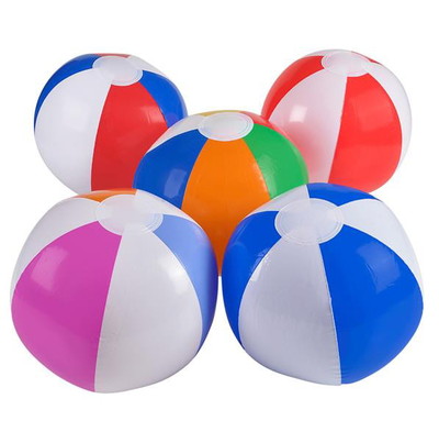 LOT OF 6 BEACH BALLS 12'' BEACHBALL BALL POOL PARTY LOW PRICE FAST FREE SHIP