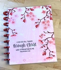 "All things through Christ" Cover Set for use with Classic Happy Planner~