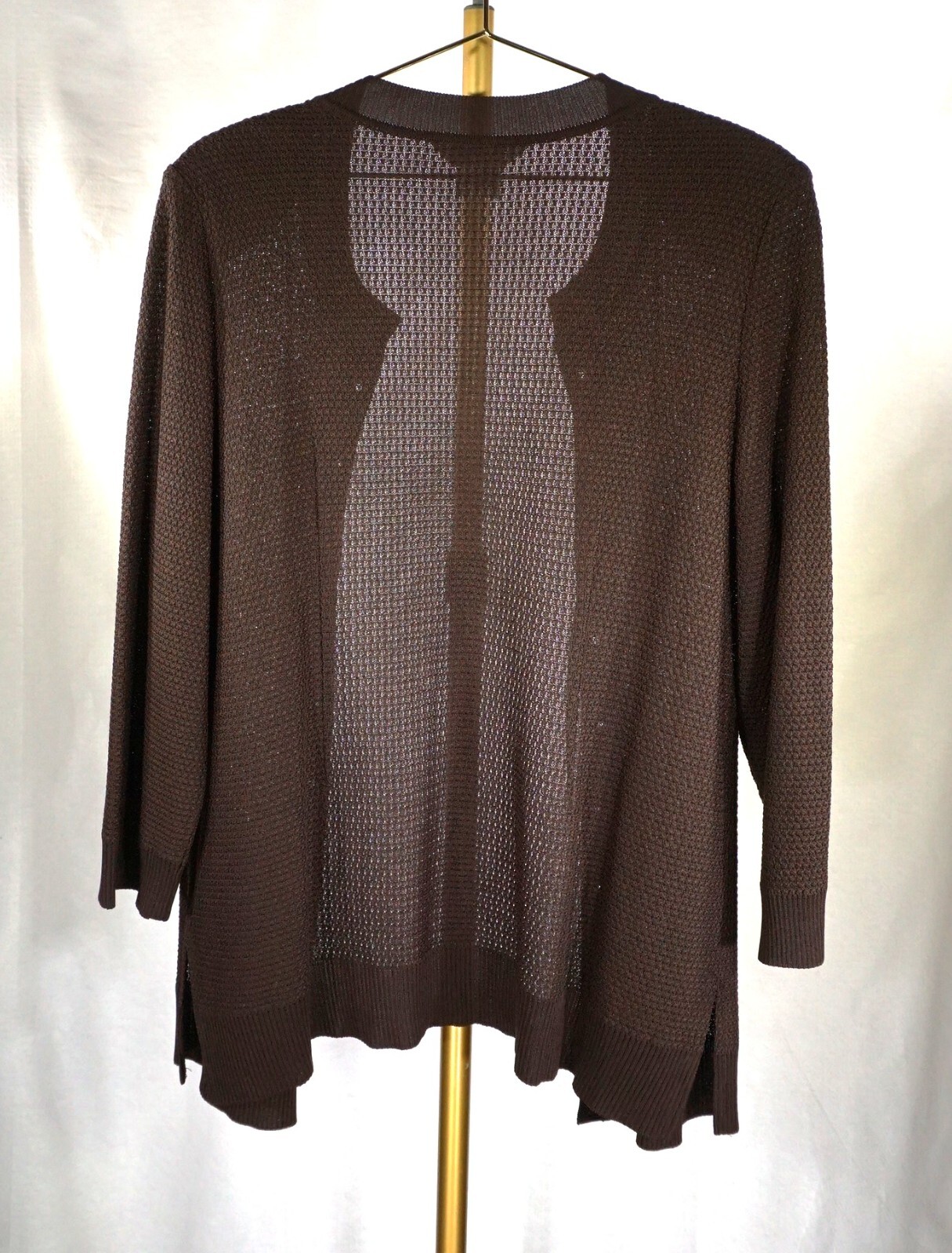 MISOOK JACKET BROWN OPEN FRONT WITH DECORATION SZ… - image 2