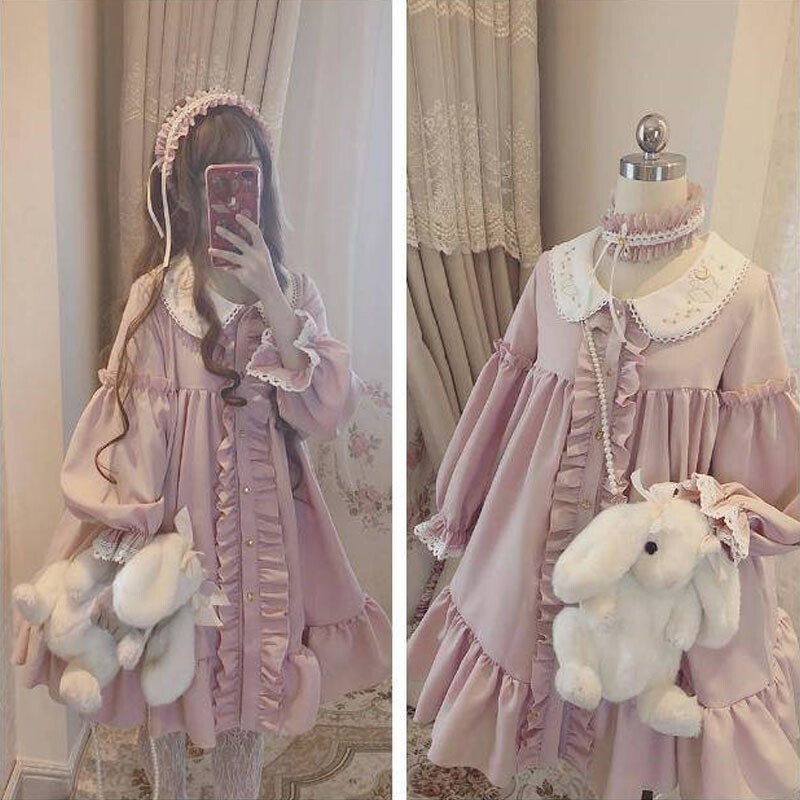 Katie LOLITA LOLITA カーディガン　ピンク Sweater Cardigan Kawaii Cute | Lolita Cardigan Sweaters