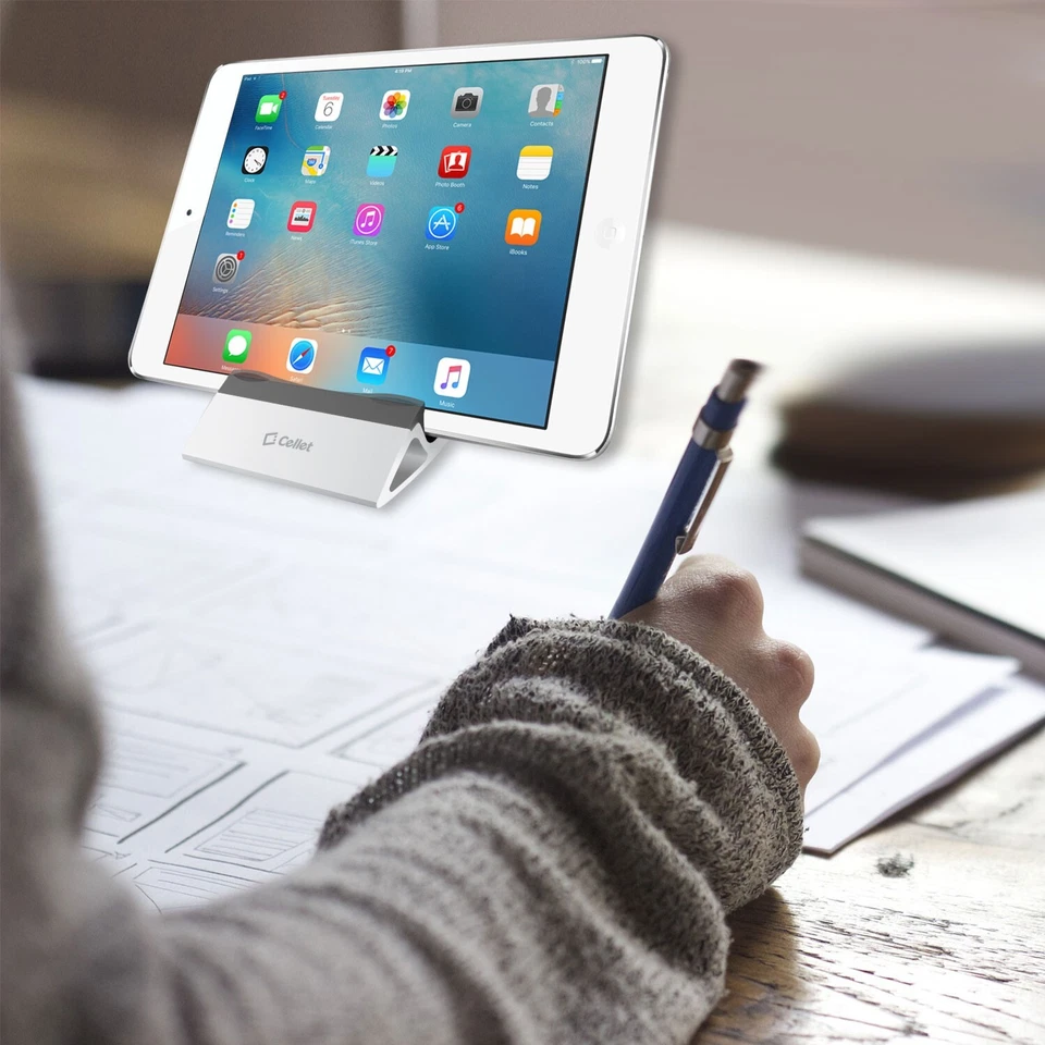 Soporte plegable Cellet para teléfono celular de escritorio, iPads y tabletas Foto 3 de 4