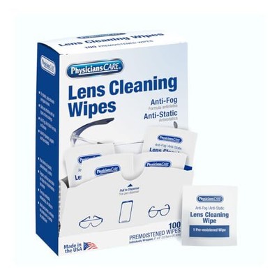 100Pcs Anti-Fog Lens Wipes | Spectacle Wipes | Glasses Cleaning Wipes | Pre-Moistened Anti-Fog