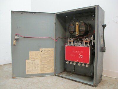 Westinghouse JF Autostarter Size 4 40 HP 550D413G08 50 HP 220V Auto Starter Sz 4