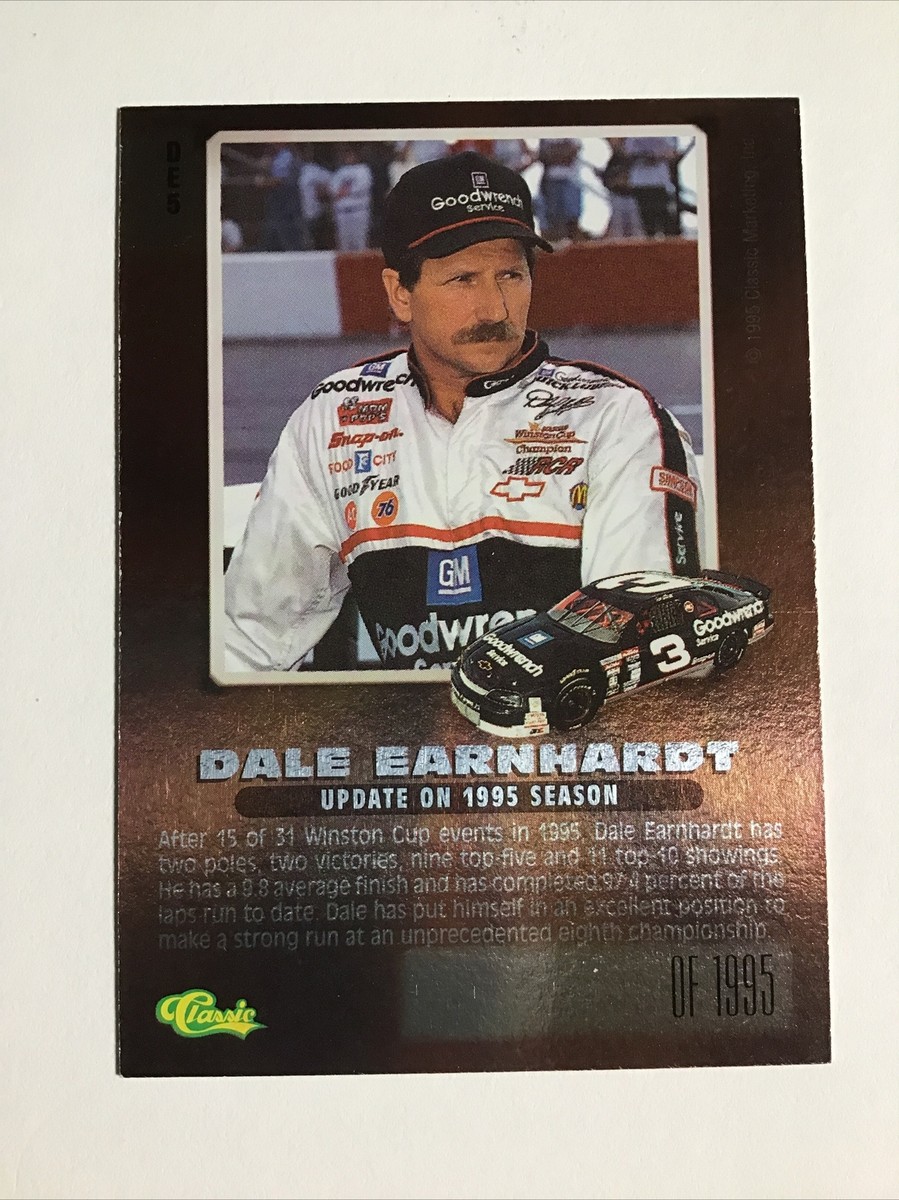 1995 Classic IMAGES #DE5 Dale Earnhardt NM-MINT 5960 | eBay 1995 Classic IMAGES #DE5 Dale Earnhardt NM-MINT 5960 | eBay
