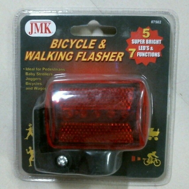 5 Led Bike Bicycle Light Blinker Flasher Safety Rear Tail Night Road Lamp Bright