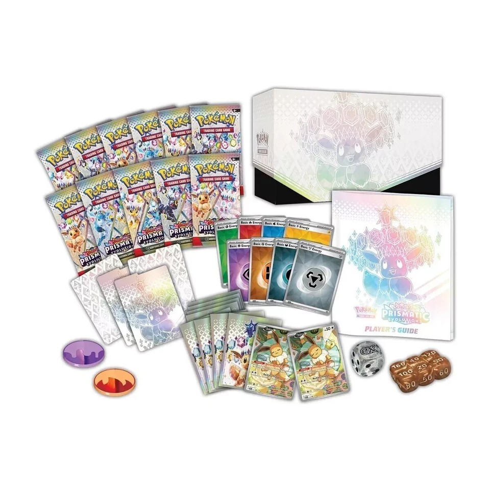 Pokemon TCG Prismatic Evolutions Elite Trainer Box Case X10 ETB Ship Pokemon TCG Prismatic Evolutions Elite Trainer Box Case X10 ETB Ship