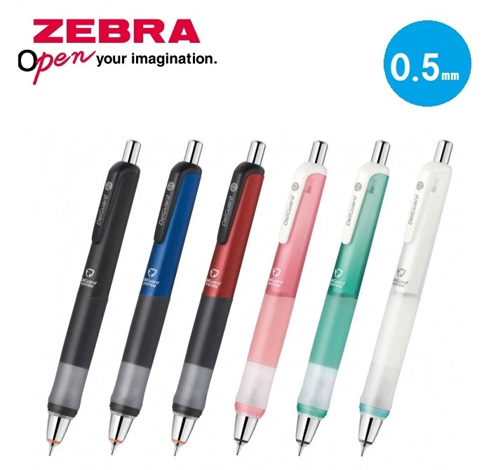 Zebra DelGuard Type GR 0.5mm Mechanical Pencil 6 Body Color Select