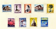 9 QE2 SOUTH WEST AFRICA GOOD USED STAMPS