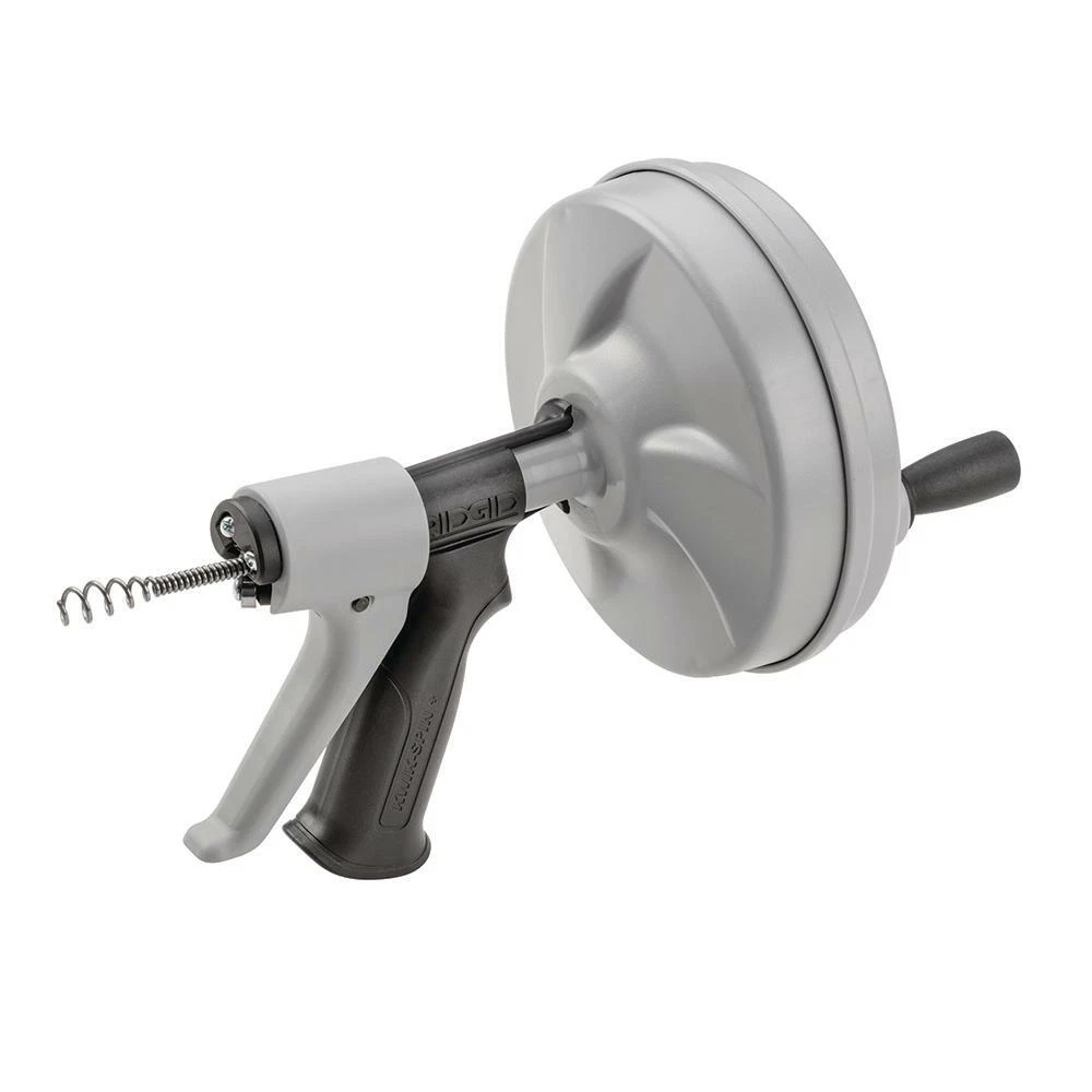 RIDGID Auger Cable Snake Clog Shower Sink Drain Cleaner Tool 1 4