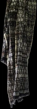 Ava & Ana Black Multi Color Long Winter Scarf New With Tags