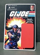 Custom GI Joe blister and card for  snake eyes DAWN MORENO  from IDW