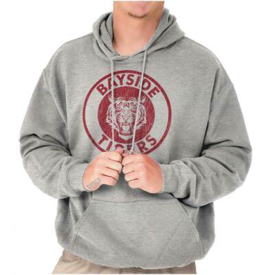 Vintage Distressed Bayside Tiger Athletic Hoodie Hooded Sweatshirt Men  Women