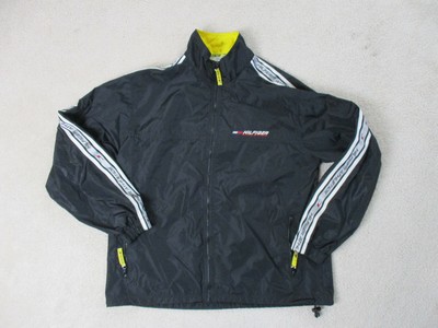 tommy hilfiger black and yellow jacket