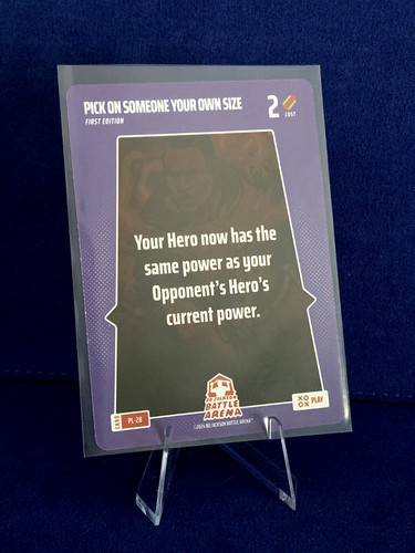 Bo Jackson Battle Arena Alpha Series  Purple Play Cards PL-28 Pick On Someone Yo