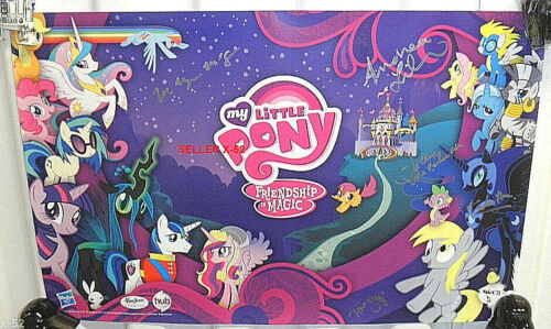 My Little Pony comic con SDCC signed autograph poster Bronies Tara Strong mlp