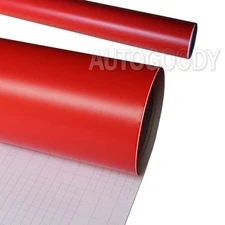 12" x 60" Matte Flat Red Vinyl Film Wrap Sticker Decal Bubble Free Air Release