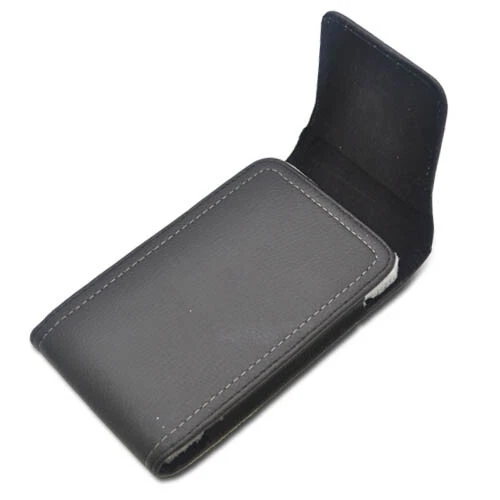 Black Leather Vertical Phone Holder Skin Cover Case Pouch Belt Clip -UNIVERSAL M - Image 3 of 3