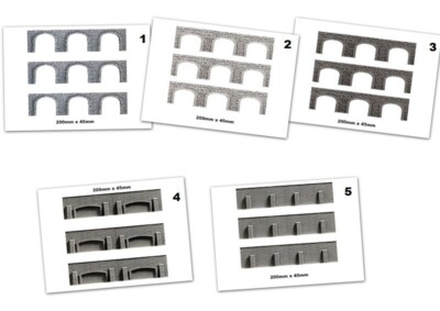 3x Mauer Arcade Spur N - Karton 200g A4 - 5 Ausführungen