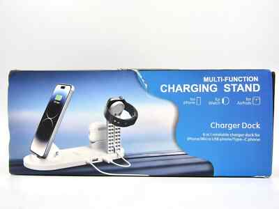 Multi-Function Charging Stand For iPhone, Android, Watch, 3 In 1 Charger Dock